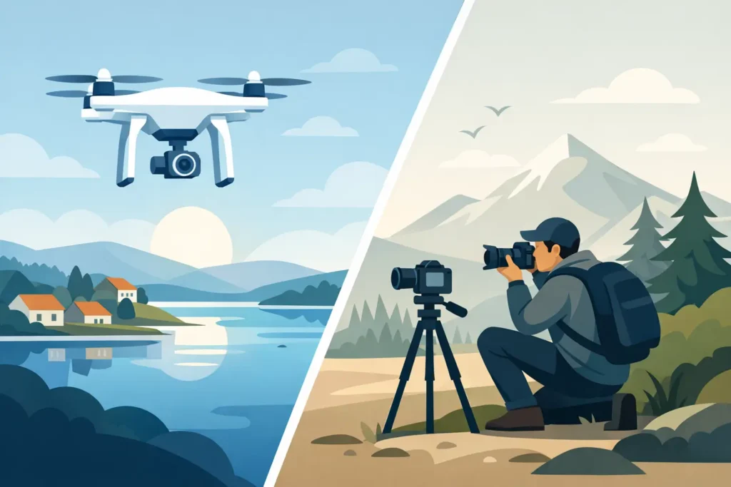 Drone Photography vs Ground Photography