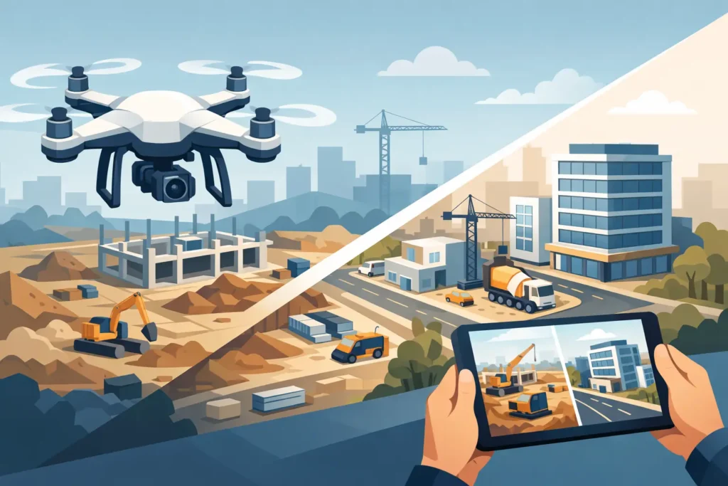 Can Drone Footage Show Site Progress Clearly?