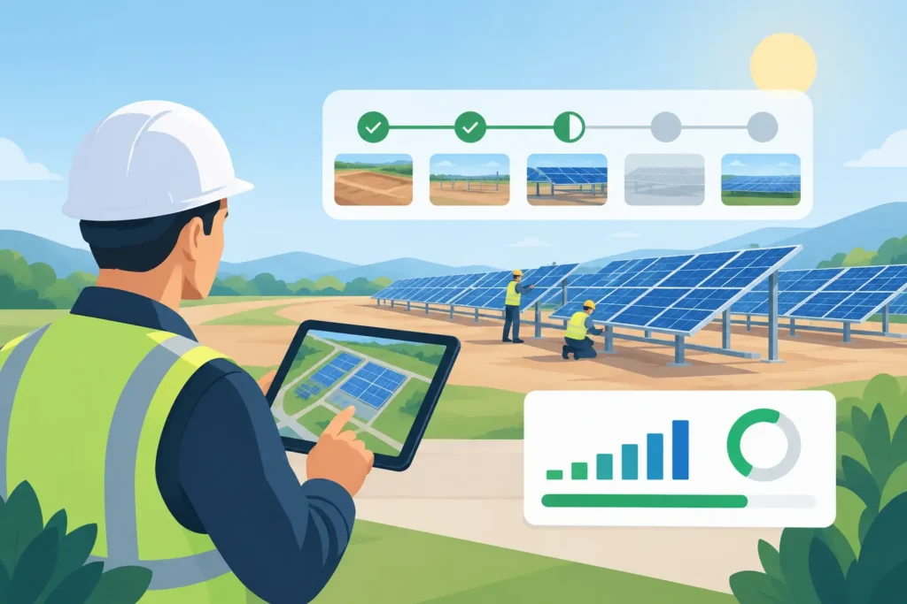 Solar Site Progress Tracking That Proves Progress